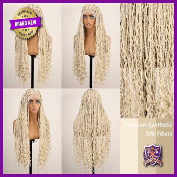 30 Inch Full Lace Synthetic Wig Knotless Braided With Baby Hair main image 7